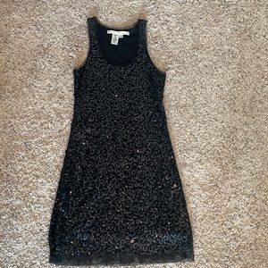 Max Studio black sequin dress XS